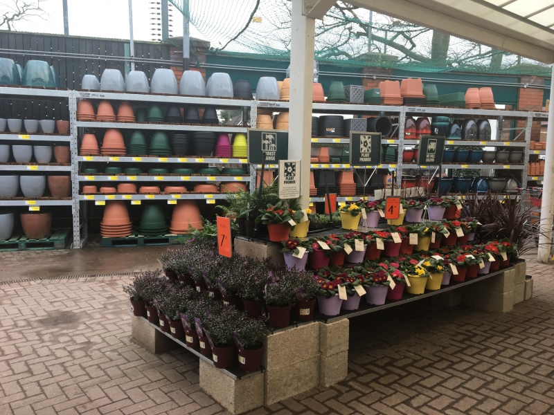 The garden centre area has been refreshed and re-fitted