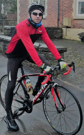 Matt Jackson preparing for the Garden Re-Leaf Cycle Challenge