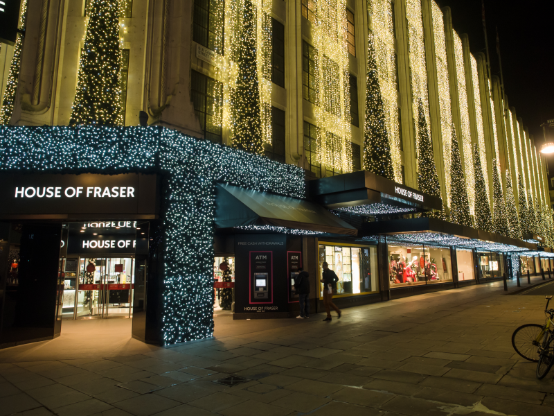 House of Fraser will close 31 stores, including its flagship Oxford Street branch [photo by James Petts]