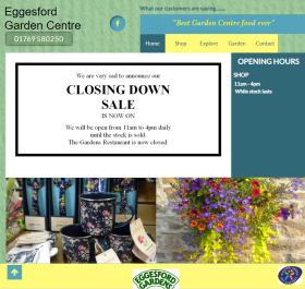 Eggesford GC is currently having a closing down sale as the business prepares to shut up shop for good.