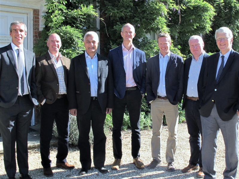 The New Hillier board, including Geoorge Hillier (far left), Martin Hillier and Robert Hillier (far right)