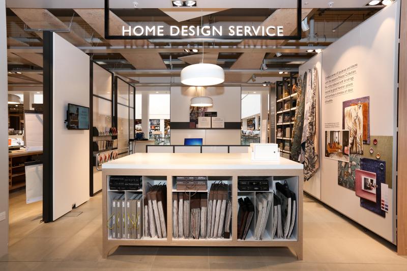 Other pre-bookable services at the store include a home design consultation