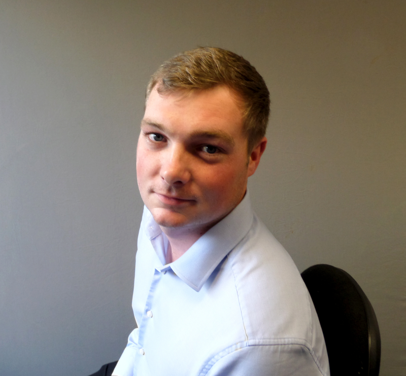 Tom Poprter has been promoted to sales co-ordinator at Rudridge Farnham