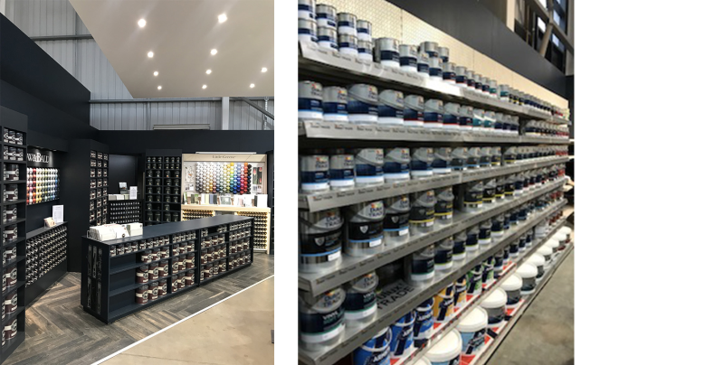 The Paint Centre carries paints fromleading brands at competitive prices, with advisers on hand to offer advice and colour guidance