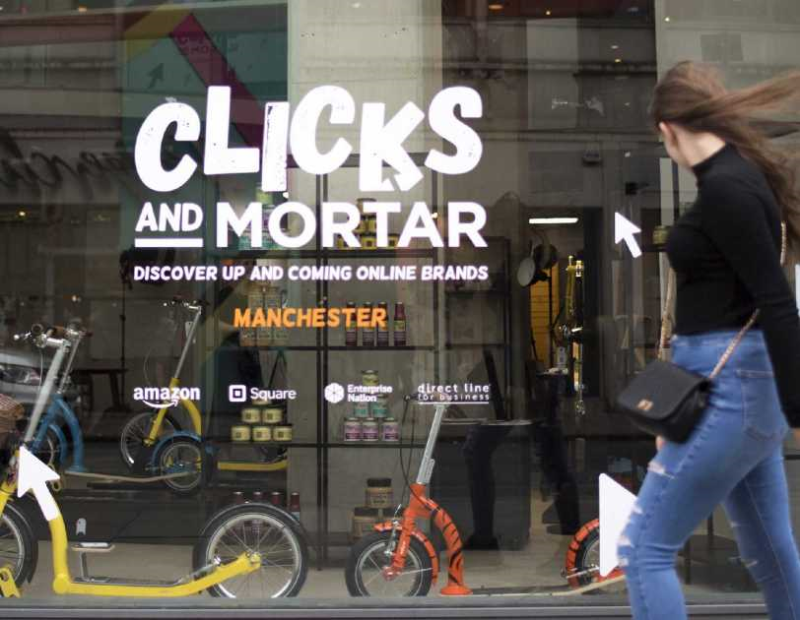 Amazon clicks & mortar manchester