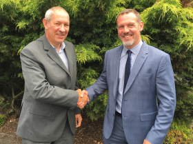 (Pictured left to right) Mark Butler – national sales manager with David Beech, Vitax’s new area sales manager
