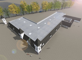 The new Build Centre will incorporate the distinctive 
