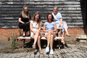 The Podium Pet Products team (L-R Amelia, Annabel, Carina & Helen)