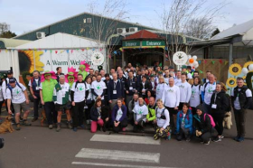 More than 100 walkers and runners took part in the 21 mile event