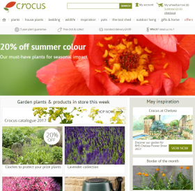 Crocus will no longer be a solely online operation with the purchase of its first bricks and mortar garden centre
