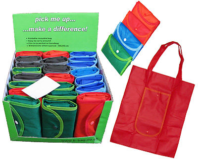 Foldable Shopping Tote Pick me up... make a difference!