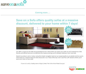 Home Retail launches discount sofa site