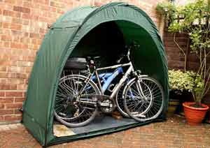 Winter storage with Tidy Tent and Bike Cave