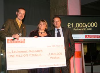 Wickes hits £1m milestone for Leukaemia research