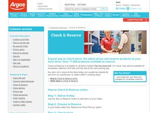 Argos tests same-day delivery service