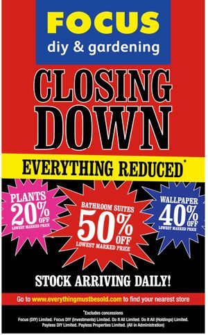 Focus closing down sale continues