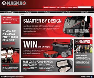 Website supports launch of CK Magma range