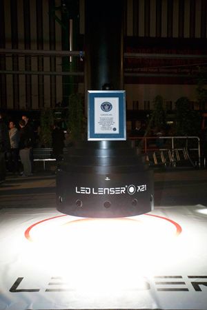 LED Lenser breaks record for World's largest torch