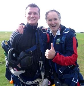 Another host of RDT parachute jumpers take to the sky