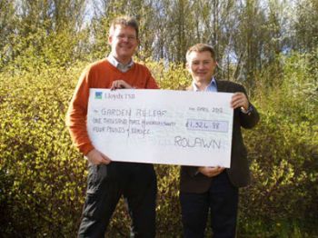 Rolawn's fighting fit efforts raise £1,300 for Greenfingers