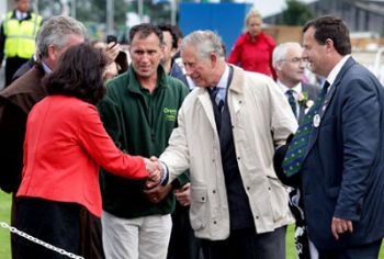 Prince of Wales opens Aggbag Jubilee garden