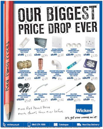 Wickes in biggest ever Red Pencil price drop 