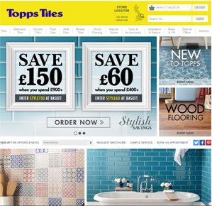 Topps Tiles website surges in quarterly survey