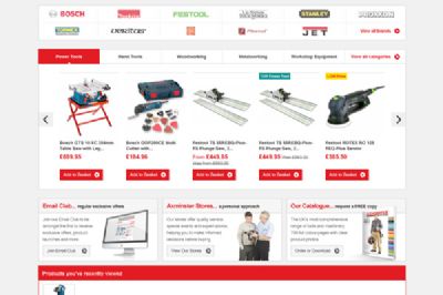 New website for Axminster Tools