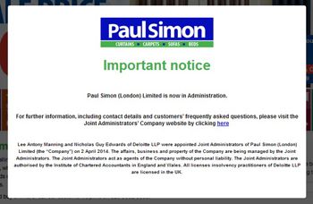 Paul Simon has entered into administration