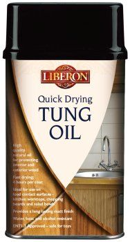 Liberon's new tung oil halves drying time