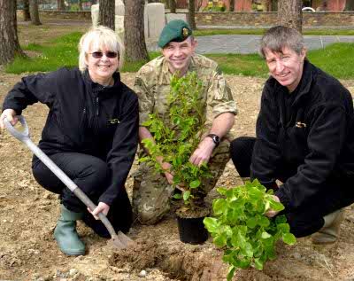 Garden centre helps out with services memorial garden