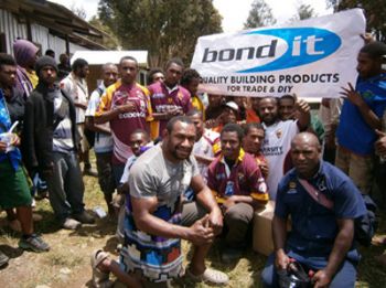 Bond It donates thousands of rugby shirts to Papua New Guinea