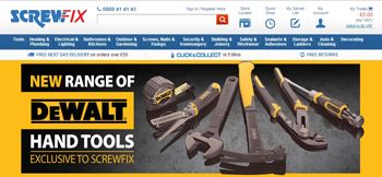 DeWalt sells new hand tool range exclusively to Screwfix