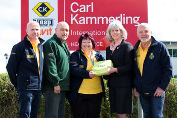 Carl Kammerling helps Community First Responders buy a defibrillator