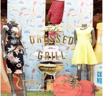 Weber and Ted Baker link for summer fashion windows