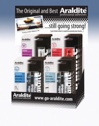 Compact display unit from Araldite