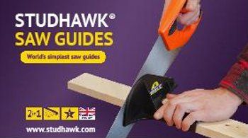Cut straight with Studhawk saw guides