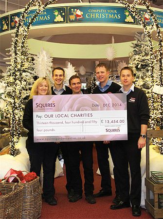 Squire's raises more than £13k for charity