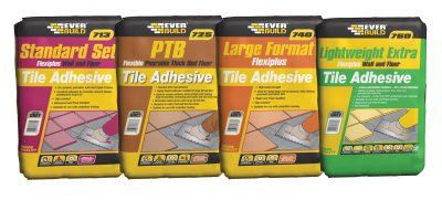 Four new tile adhesives from Everbuild