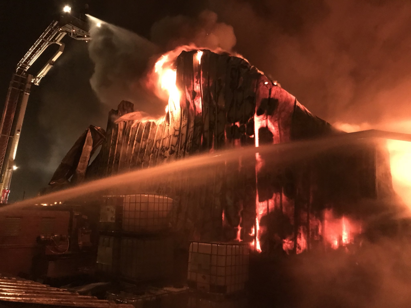 LFB is working to determine the cause of the fire, whilst the full extent of the damage is still unknown Credit: https://twitter.com/LFB_BC_Camden