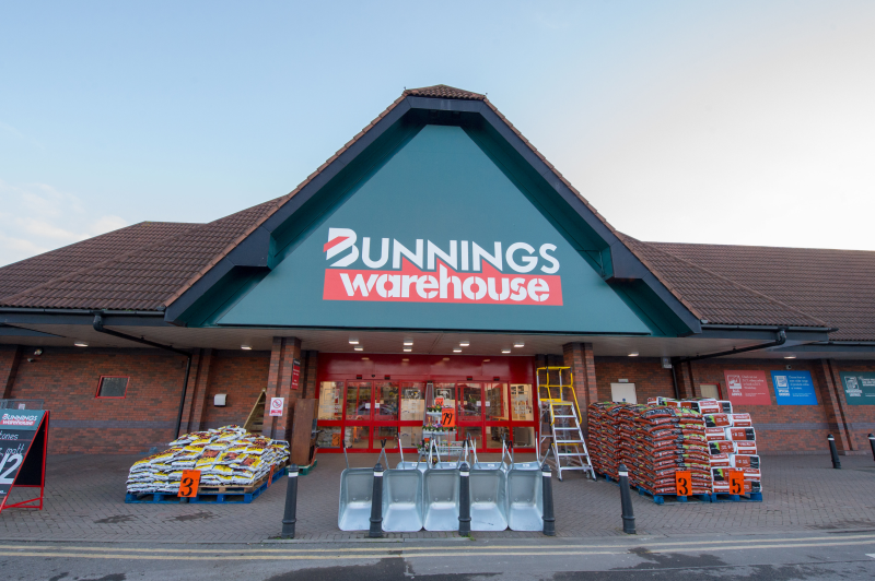 The Bunnings Warehouse in Hanworth was one of four stores to have its official opening today