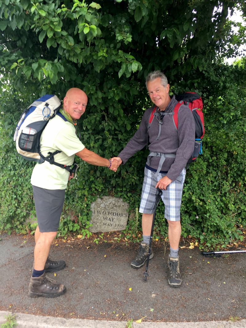 Keith Willey and Barry Kennings pictured at the start of the adventure