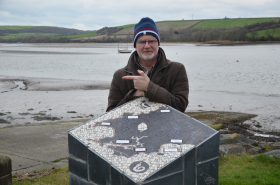 Rainy Day Trust CEO Bryan Clover on the Pembrokeshire coast preparing for the Coastal Challenge in May 2017