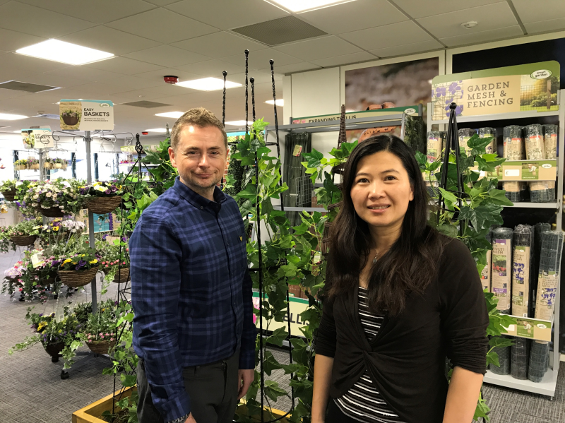 L-R: Darren Bailey and Michelle Lee have joined Smart Garden Products