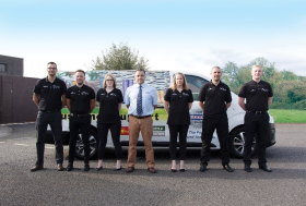 (Pictured left to right: Craig Stone, Scott Routledge, Terri Oxley, Ray Newman, Nicola Evans, James Utton, Sam Thompson)