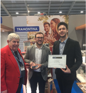 Pictured (L-R): Nick Pedlar (Home Hardware director), Alexandre Frubel (managing director of Tramontina) and Bruno Bortollini (sales manager of Tramontina).