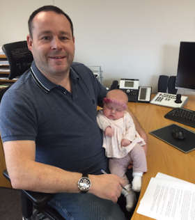 Kelkay patriarch Anthony Harker with granddaughter Erin Olivia