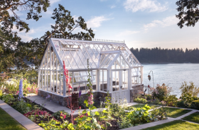 A Hartley Botanic bespoke, handmade Victorian Lodge Glasshouse in Washington, US