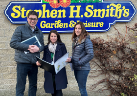 Mark Farnsworth, Sharon McNair and Sarah Ritchie Some of the YGC Group team at Harden.