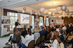 Almost 100 delegates turned up to hear the speakers at the GIMA conference. Photo by Steve Burden.